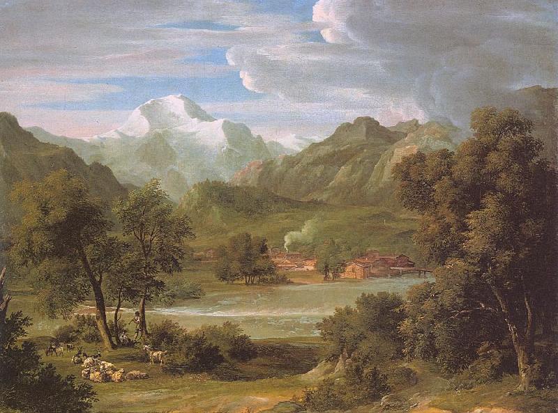 Joseph Anton Koch The Lauterbrunnen Valley Germany oil painting art